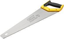 Ножовка по дереву, крупный кален.зуб 5 TPI с запилом 7 TPI, 2D заточка, пласт.прорез. ручка, 450 мм
