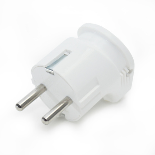 Вилка электрическая евро угловая (с заземлением), 16А бел. фото 2