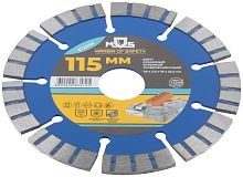 Диск алмазный отрезной турбо-сегментный, 115х2,0х10х22,2мм