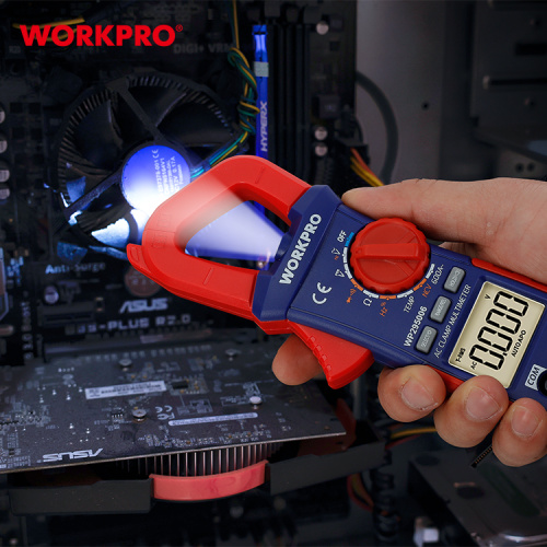 Токоизмерительные цифровые клещи-мультиметр WORKPRO фото 8