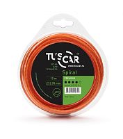 Леска для триммера TUSCAR Spiral, Premium, 2.7mm*12m