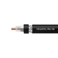 Кабель VEGATEL RG-58 A/U Cu  (ГОСТ, РЕ, черный) 