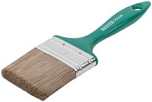 Кисть флейцевая, толщ. 16мм, 70%ПЭТ/30% натур. щетина, нерж.обжим, пласт. ручка, ширина 70мм