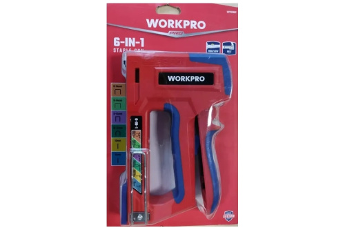 Степлер строительный 6 в 1 WORKPRO