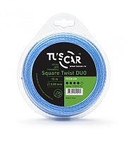 Леска для триммера TUSCAR Square Twist DUO, Premium, 2.0mm*15m