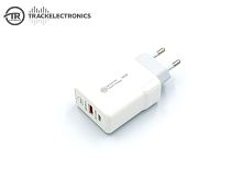 Блок питания 220V выход 1 USB+1 TYPE-C 38W+кабель USB/TYPE-C Fast Charger белый (комплект)