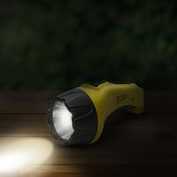 Фонарь ручной светодиодный аккумуляторный, 1LED, пластик