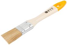 Кисть флейцевая "Стандарт-Плюс", натур. светлая щетина, деревянная ручка 1" (25мм)